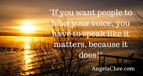 Speak like it matters